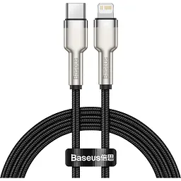 Кабель Baseus Cafule Metal Type-C to Lightning PD 20W (1m) black (CATLJK-A01)