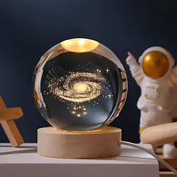 Світлодіодний 3D нічник куля Чумацький шлях, USB (WLS-QX-YD2369) - мініатюра 3