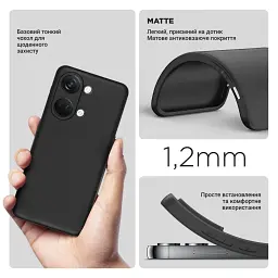 Силіконовий чохол BeCover для OnePlus Nord 3 5G Black (711774) - мініатюра 2