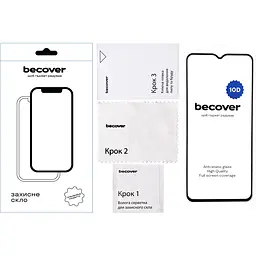 Захисне скло BeCover для Xiaomi Redmi A2 10D Black (711366) - мініатюра 2