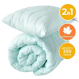 Набір Ideia Tropical ковдра 140х210 + подушка 50х70 всесезонний м'ята 8-32432*002