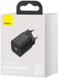 Адаптер живлення зарядний пристрій Baseus Super Si 25 W 1 порт Type-C (CCSP020101) - мініатюра 4