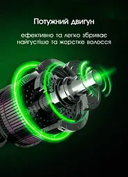 Машинка Для Стрижки Волосся Акумуляторна Raf Триммер для стрижки, Тример для бороди, тример для гоління, електробритва 5 Вт Gold - мініатюра 6