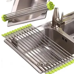 Сушарка для посуду Wash Basin Dryer встановлення на мийку 12 трубок розміри 37 × 24 см Зелений 
 
 - мініатюра 2