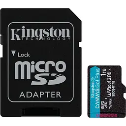 Карта пам'яті Kingston MicroSDXC 1TB UHS-I/U3 Class 10 Canvas Go! Plus R200/W160MB/s + SD-адаптер (SDCG4/1TB)