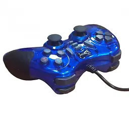 Геймпад джойстик провідний для пк синій з режимом вібро LANGUE L3000 USB - мініатюра 2