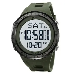 Годинник чоловічий наручний спортивний Skmei 2192 (Зелений з білим)