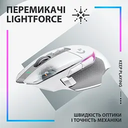 Мишка Logitech G502 X Plus Wireless White (910-006171)