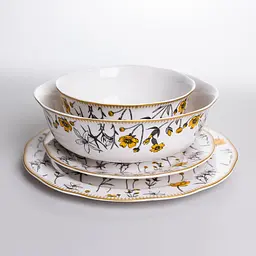 Столовий фарфоровий сервіз на 6 персон Buttercups Yiwu HP-7-715 - мініатюра 7