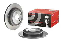 Диск гальмівний невентильований Jeep Grand Cherokee IV, Dodge Durango 10-25р Brembo (08.N233.11) - мініатюра 2