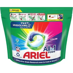 Капсули для прання Ariel Pods All-in-1 Color 44 шт