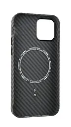 Чохол Luxo Free Air CarBon with MagSafe iPhone 12/12 PRO Black - мініатюра 3