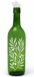 Пляшка для олії скло Herevin Emerald Green Olive Branch 0.75 л (151150-087)