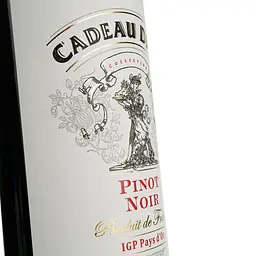Вино Cadeau Divine Pinot Noir IGP Pays d'Oc червоне сухе 0.75 л - мініатюра 3