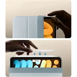 Чохол-книжка BeCover Tri Fold Hard для Apple iPad Mini 7 2024 Light Blue (712453) - мініатюра 2