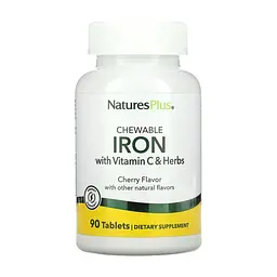 Залізо з вітаміном С та травами Iron 27 mg with Vitamin C Herbs 90 таблеток