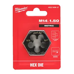 Плашка шестигранна MILWAUKEE, М14-1.50мм - мініатюра 2