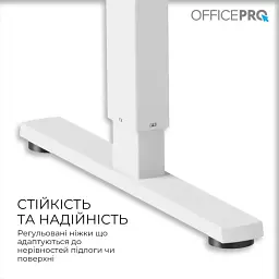 Комп'ютерний ігровий стіл Officepro ODE1470LWW Light Wood/White [148344] - мініатюра 3