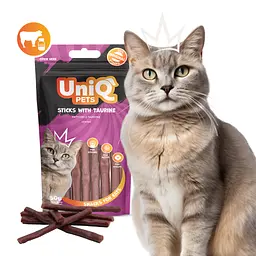 Ласощі для котів Uniq PETS CAT SNACKS MIMI яловичі палички з таурином, 50 г