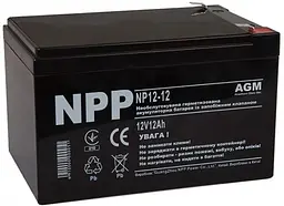 Акумуляторна батарея для ДБЖ PPC AGM 12 V / 12 А*ч (NP12-12)