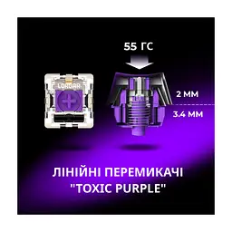 Клавіатура Lorgar KBP7075W Pro RGB Wireless/Bluetooth/USB UA Black/Yellow (LRG-KBP7075W-YL-US) - мініатюра 5