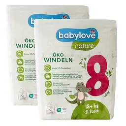 Підгузки Babylove Nature 8 (18 + кг), 42 шт