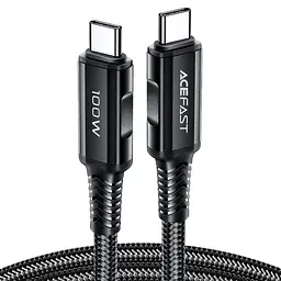 Кабель USB 2.0 Type-C M-M, 2 м, 100W C4-03, zinc alloy, Чорний, Acefast - мініатюра 2