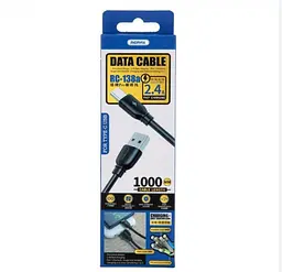 Кабель Remax RC-138m 2.4A MicroUSB Cable Black - мініатюра 2