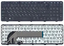 Клавіатура для HP ProBook (450 G0, 450 G1, 450 G2, 455 G1, 455 G2, 470 G0, 470 G1, 470 G2) Чорна, (Чорна рамка) - мініатюра 3