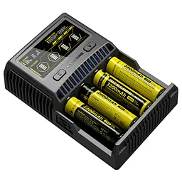 Зарядний пристрій Nitecore SC4 для акумуляторів (Ni-Cd Ni-Mh Li-Ion IMR LiFePO4) 220V-12V - мініатюра 3