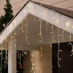Гірлянда-бахрома Сіті XPRO 200 LED, 5 м, теплий білий світло (23457489602_735) - мініатюра 3