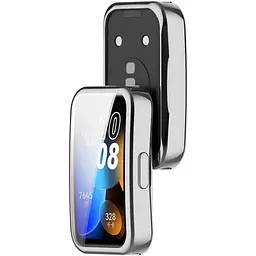Чохол-накладка DK CDK для Huawei Band 10 Silicone Face Case (016324) (silver) - мініатюра 2