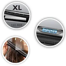 Випрямляч Remington Aqualisse Extreme, 47 Вт, температурних режимів 10, 140-230С, дисплей, кераміка, чорний - мініатюра 2