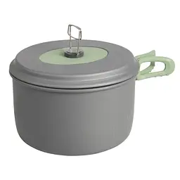 Набір посуду Bo-Camp Explorer XL 4 Pieces Hard Anodized Grey/Green (2200249) - мініатюра 4