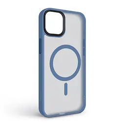 Чехол для Apple iPhone 15 Plus, Uniq MagCase, голубой, противоударный, панель-накладка с MagSafe, ударопрочный TPU+PC, с магнитом MagSafe, поддержка полноценной беспроводной зарядки, ArmorStandart (ARM75334) - мініатюра 2