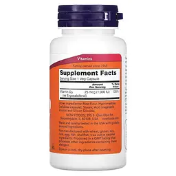 Вітаміни та мінерали Vitamin D 1000 IU Dry, 120 вегакапсул NOW vit0001038 - мініатюра 2