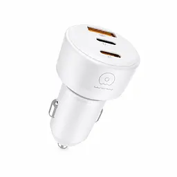 Автомобільний зарядний пристрій WUW-C244 USB20W+PD20W+PD15W Білий