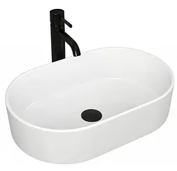 Умивальник Rea Alma 57x36 білий (REA-U0600), Глянцева