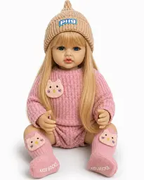 Реалістична Кукла Реборн 55 см повністю вінілова Doll Reborn Baby К0100306