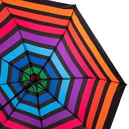 Жіноча складана парасолька напівавтомат Happy Rain 97 см різнобарвна - мініатюра 3