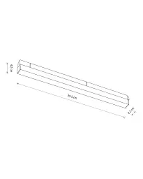 Магнітний трековий світильник Nowodvorski 11637 LVM Line LED 1x15W 4000K 770Lm IP20 білий - мініатюра 5