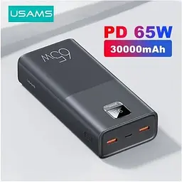 Зовнішній акумулятор Usams PB68 (US-CD185) 30000 мАг 65W з дисплеєм - мініатюра 6