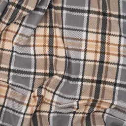 Плед Ardesto Fleece 100% поліестер клітинка сірий 130 x 160 см (ART0721PB) - мініатюра 5