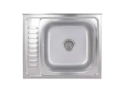 Мийка накладна Brinex 600х500х160мм 1 6050-R, Satin 0,6мм BRIN6050RSAT06