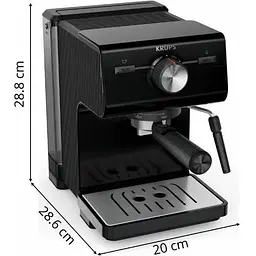 Рожкова кавоварка еспресо Krups Authentic C50 XP381810 - мініатюра 2