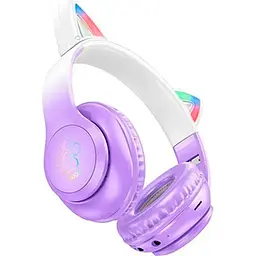 Навушники Hoco W42 Cat Ear Purple Grape (795854) [104195] - мініатюра 2