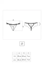 Трусики-стрінги Livco Corsetti Fashion Panty Good Girl, L/XL (чорний) - мініатюра 3