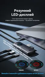 Док-станція Vention хаб 5-в-1 з підключенням USB-C вихід HDMI до 8K 30 Гц для даних 1 USB-C та 2 USB-A до 5 Гбіт/с вхід живлення USB-C PD до 100 Вт сірий (TQXHB) - мініатюра 3