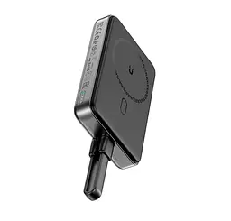 Зовнішній акумулятор Acefast M10-10000 PD30W magnetic wireless charging power bank with cable Black (6974316283300) - мініатюра 3