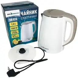Електрочайник Sea Breeze SB-010 пластиковий -1.8 л 1500 Вт - мініатюра 4
